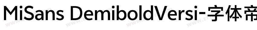 MiSans DemiboldVersi字体转换